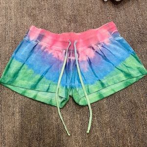 Hard tail women’s/junior tiedye terry shorts. *RARE COLOR/design*